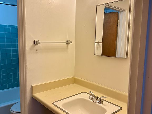 Sink area outside bathroom