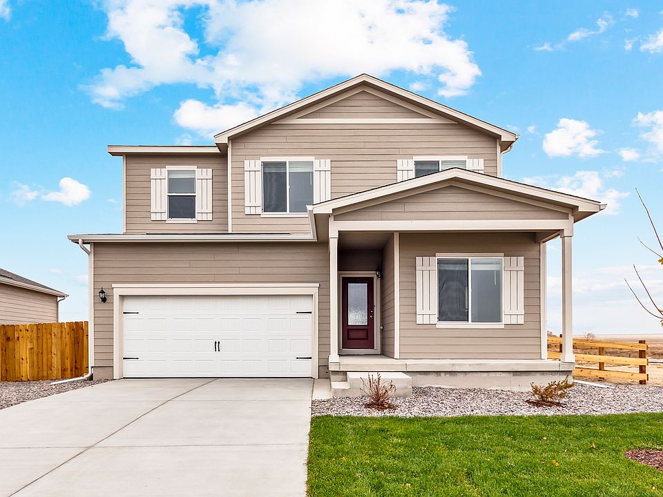 The Harvard is a beautiful two story home with siding.