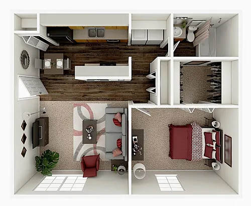 Floor plan 1 Bedroom