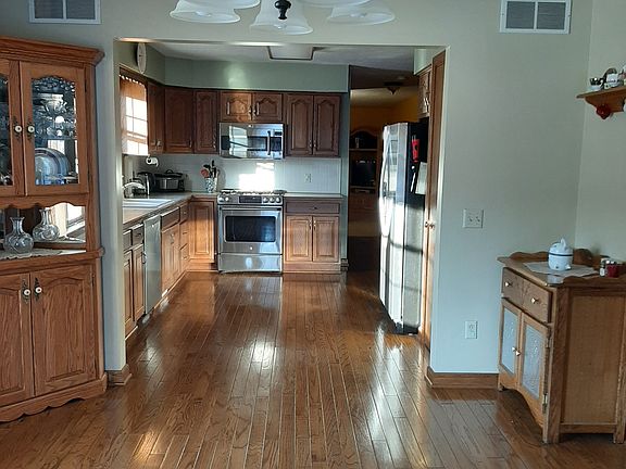 Dining room and kitchen