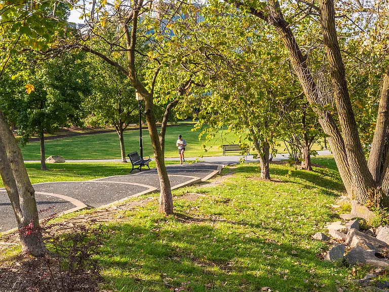 Visit the airy parks and lush green spaces nearby.