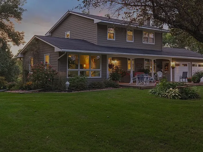 Front of house and deck