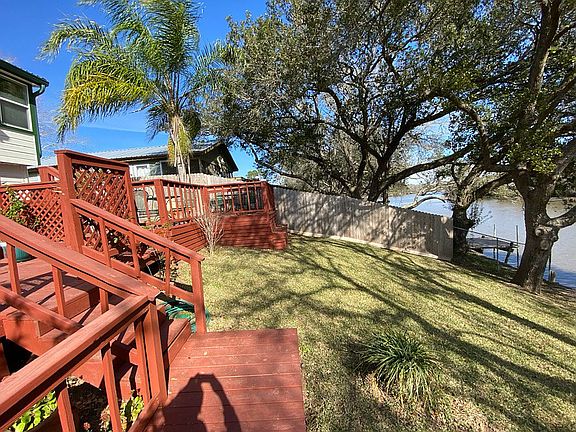 Backyard w/ mature oak trees