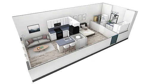 Floor plan Studio Premier Horizon Courtyard
