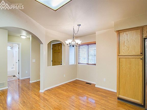 Eat in kitchen with lots of storage.