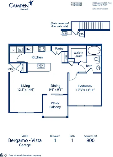 Floor plan Bergamo Vista - Garage
