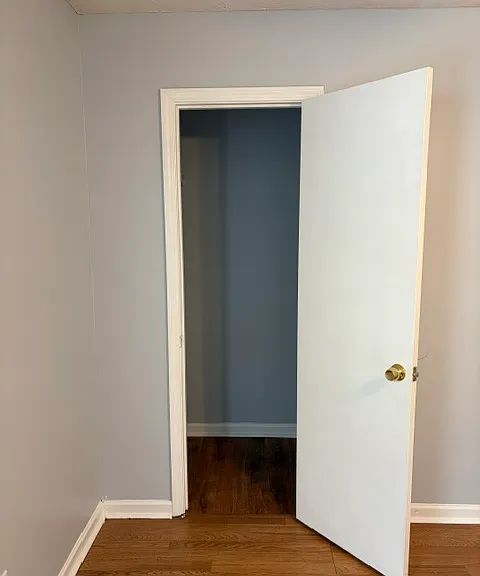 Second floor front bedroom one of 2 closets view