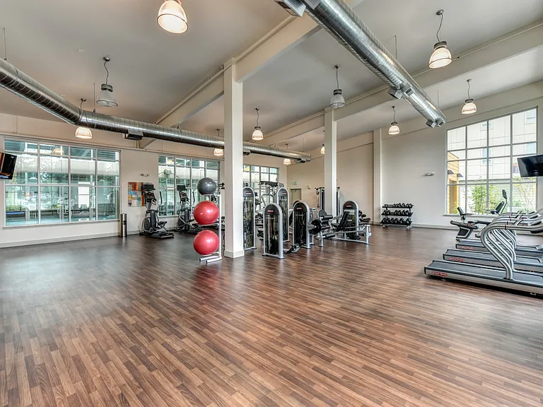 Fitness Center with Weight Machines