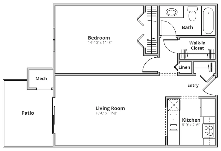 Floor plan Hampton