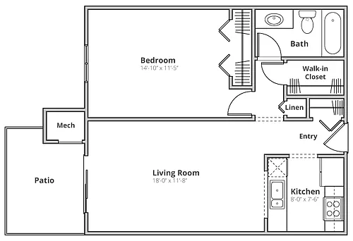 Floor plan Hampton