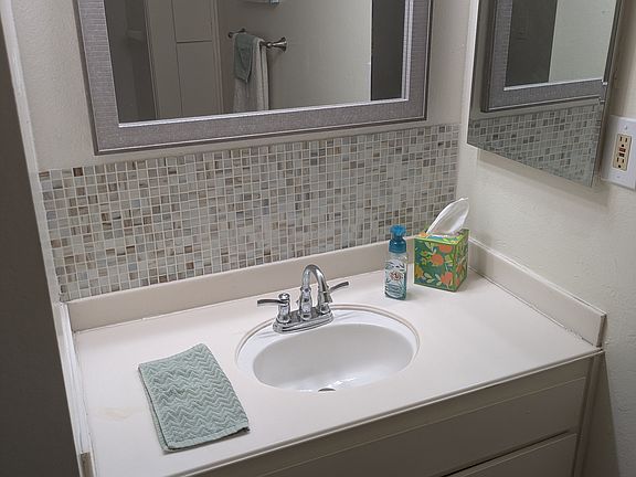 Vanity with storage and medicine cabinet