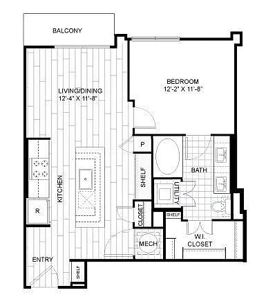 Floor plan 1H
