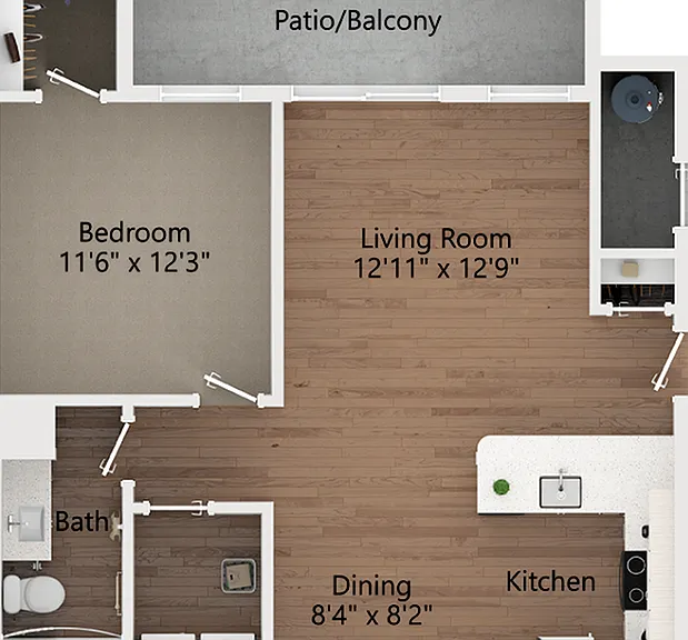 1 Bedroom | 1 Bath 1 Bedroom | 1 Bath