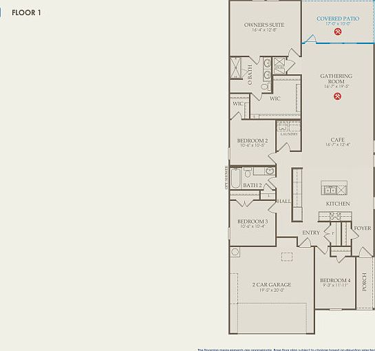 Chatfield Floor Plan, Quick Move-in Home, Floor 1
