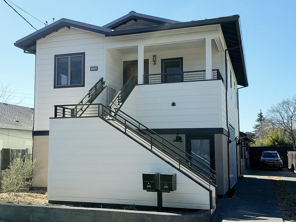 Newly built energy efficient solar home for rent. Rental is on the second floor, up a flight of exterior stairs. The entrance has a roomy sitting porch that overlooks a green park across the street.