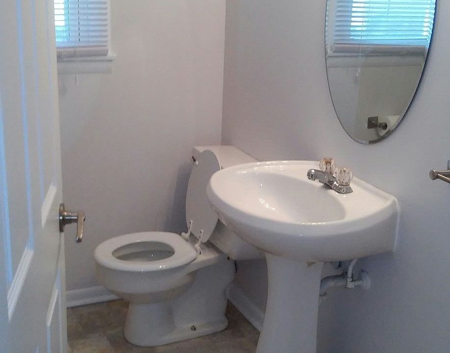 1/2 bath in laundry room