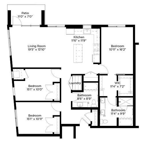 Floor plan D2-W
