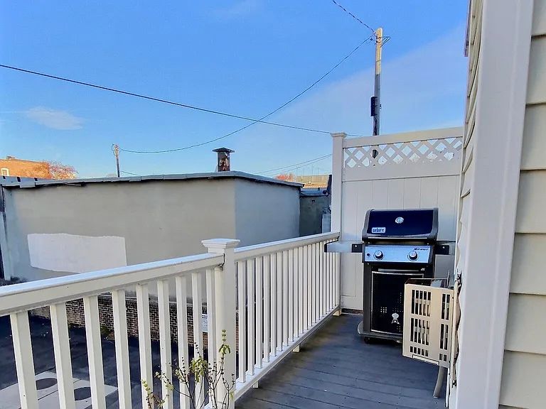 Back balcony/deck area off main living room