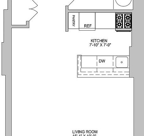 2nd image of 160 W 22nd St #601