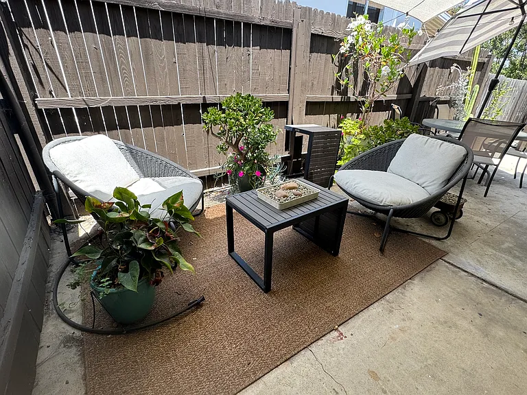 Outdoor living space.