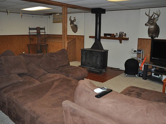 Downstairs With Wood Stove