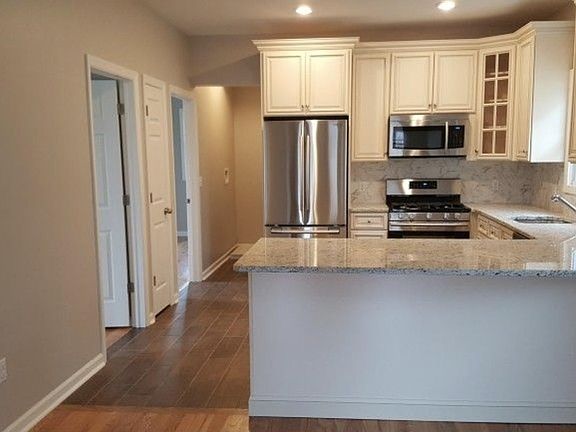Kitchen Breakfast Counter View from Living Room