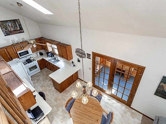 Balcony view of kitchen