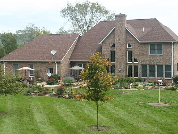 Back yard and rear of house