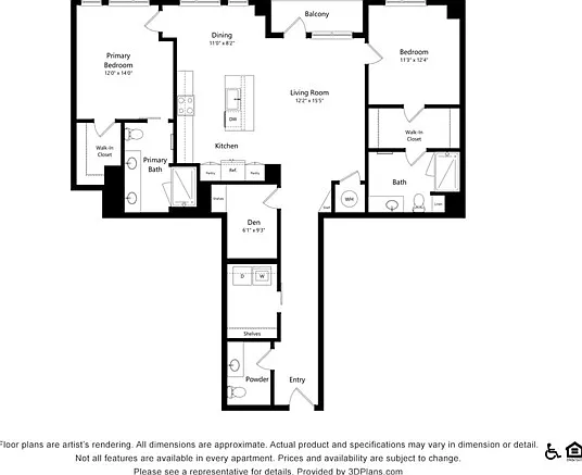 B12 | 2x2 | 1517 sq ft B12 | 2x2 | 1517 sq ft