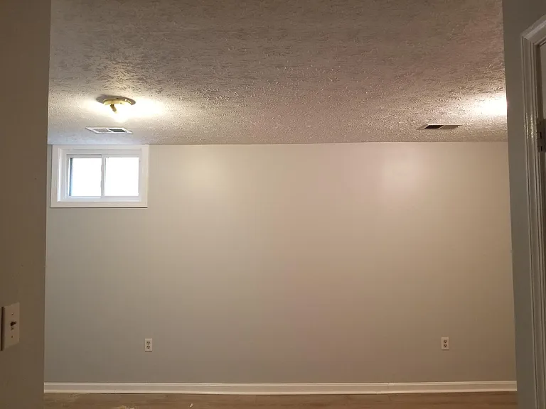 Finished side of basement.