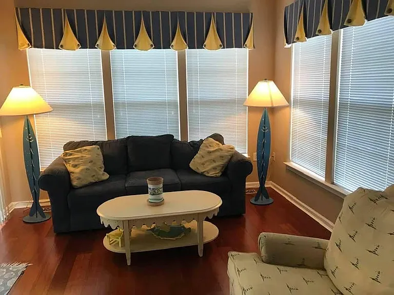 Rear den off of the kitchen.