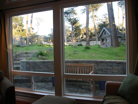 Master bedroom view to back yard