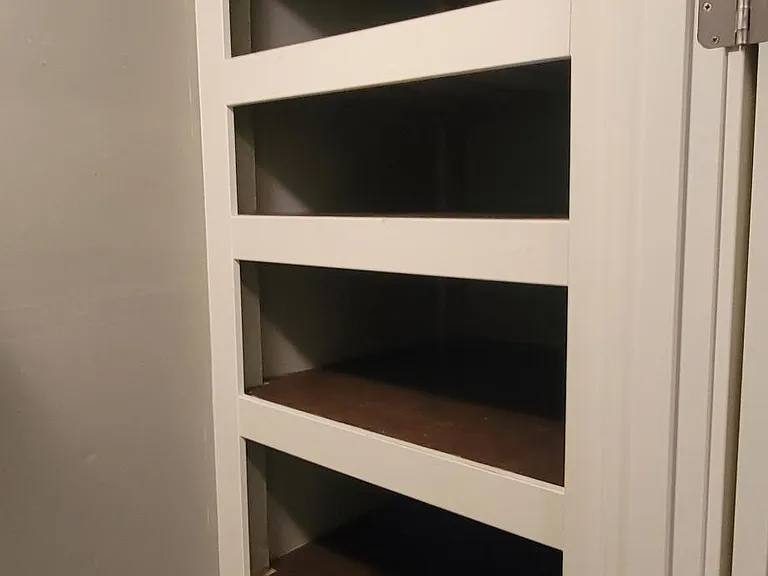 Built in cabinet in walk in closet