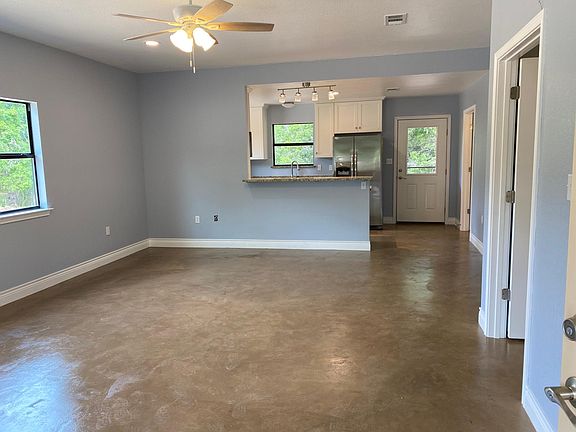 Living room and kitchen