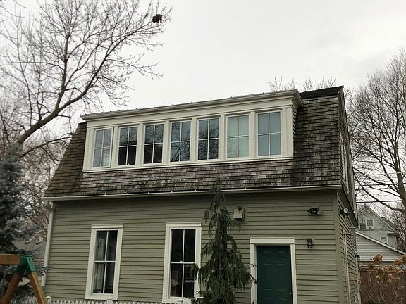 Dormer windows on  carriage house
