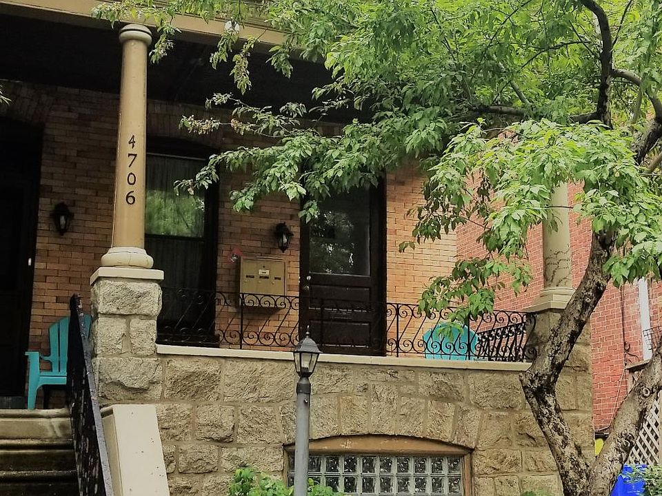 A large shady sitting porch perfect for people watching or e