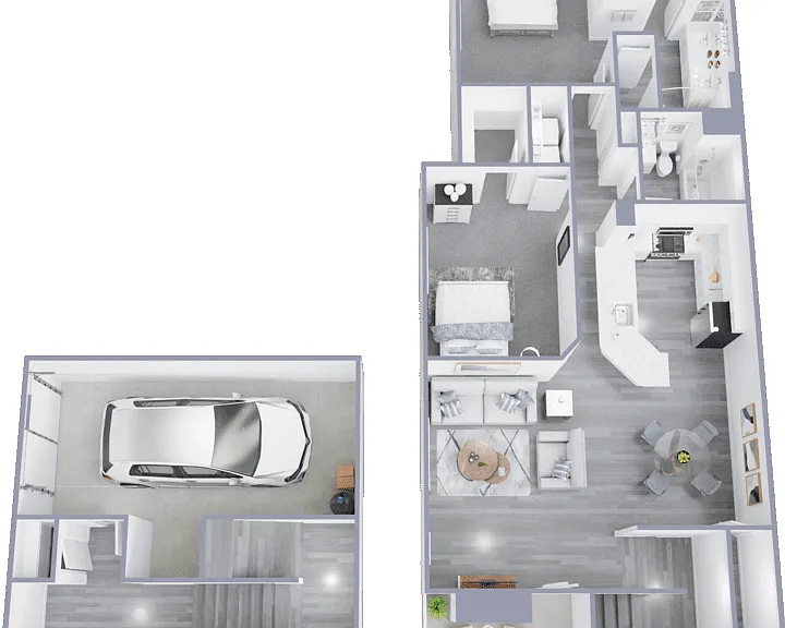 Tuscany Flat B Classic Floorplan Diagram