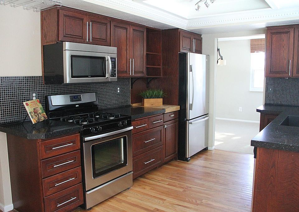 updated kitchen with stainless appliances
