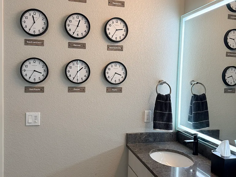 Master Bathroom South Wall