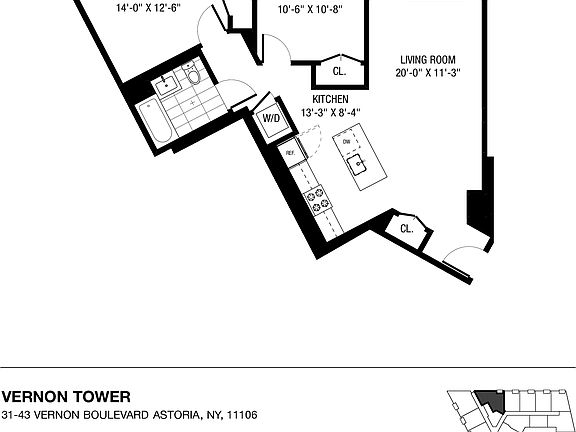2nd image of 31-43 Vernon Blvd #617A