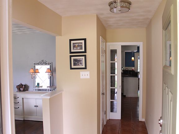 Entry, dining, pocket door