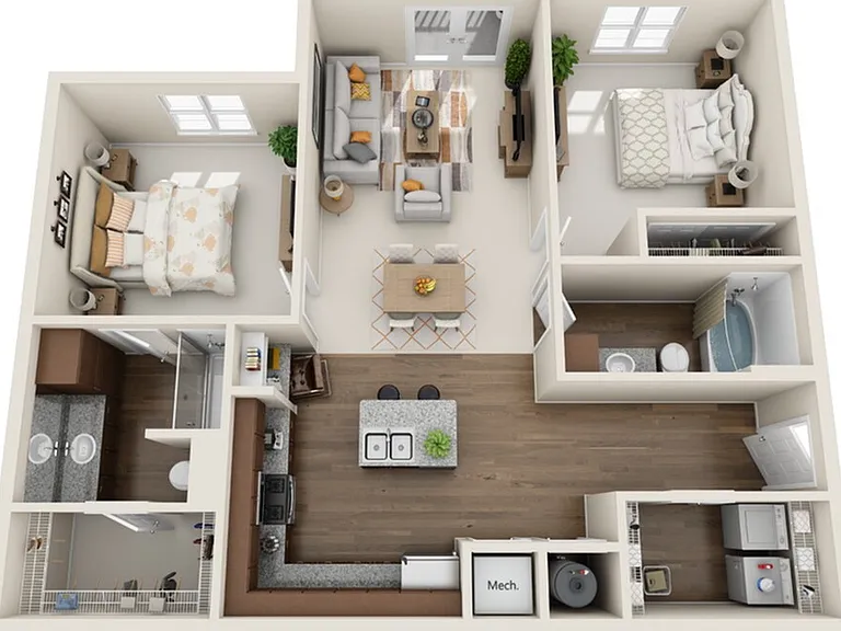 Two bedroom two bathrooms Two bedroom two bathrooms