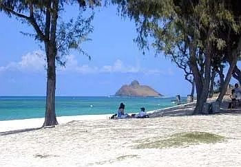Kailua Beach less than a mile away