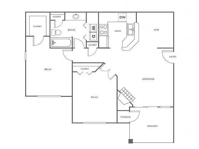 Floor plan B1 - Classic