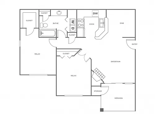 Floor plan B1 - Classic