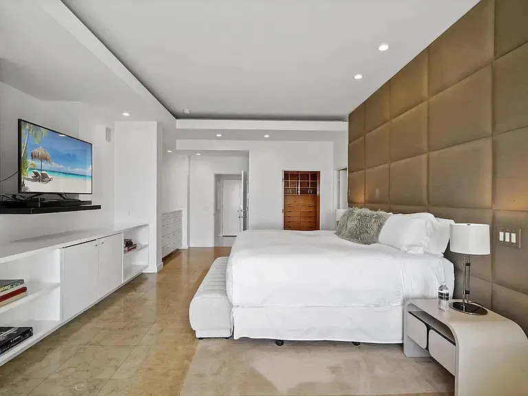 Two bathrooms are available in the primary bedroom, ensuring convenience and privacy.