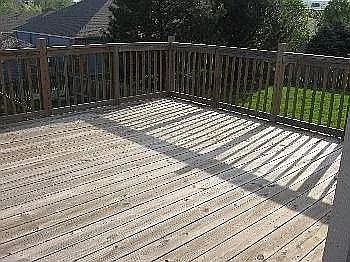 Large deck.