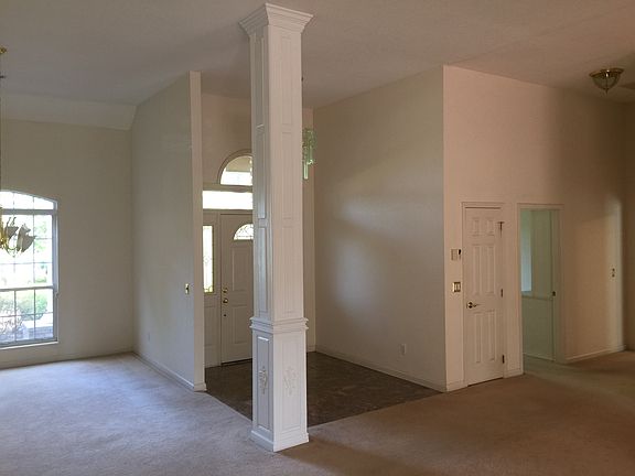 Modern open floor plan with 12 ft ceilings