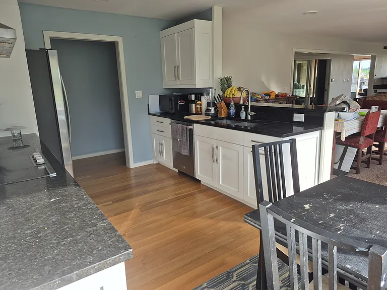 Open Kitchen to Dining and Living Room