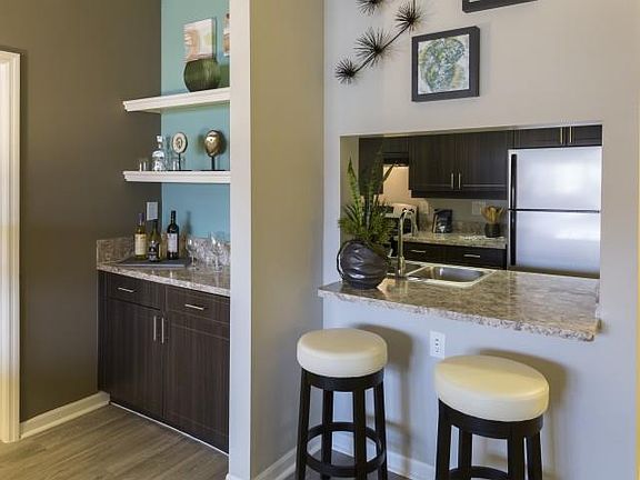 Tons of custom feature options, like built-in dry bars